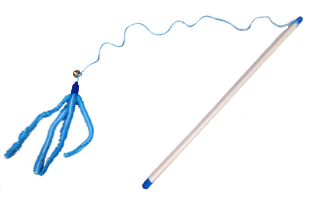 Cat A Lack Wand with Bouncy Streamers Cat Toy