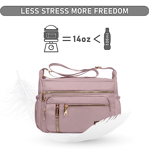 Image of NPBAG Crossbody Bag for Women, Shoulder Purse Handbag Messenger Bag, Trendy Pocketbooks, Waterproof and Multi-Pockets