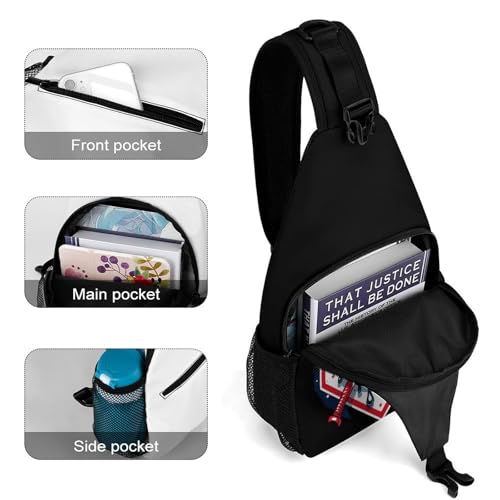 Baseball Drip Ice Cream American Flag Game Day Sling Bag Crossbody Travel Hiking Chest Multipurpose Travel Daypack for Women Men4