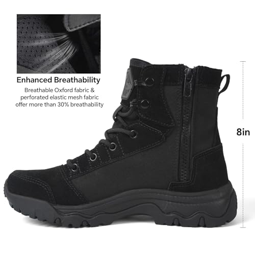 Image of Women's 6 Inch Lightweight Tactical Combat Boots - Army Desert Boots