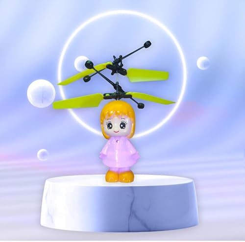 Image of Hand Sensor Drone for Kids Green | Gesture Control Flying Helicopter Toy with LED Lights | Rechargeable Indoor Flying Toy | Automatic Hover Safe Drone | Birthday Gift for Boys Girls (Kivsomo Toys Flying Toy Hand Sensor Helicopter)