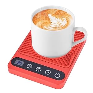 Coffee Warmer for Desk – Electric Mug Warmer, Coffee Mug Warmer with Timer, 6 Temp Mug Warmer, LED Display Smart Coffee Cup Warmer, Mug Heater for Coffee Tea