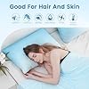 Luxear Cooling Pillow Cases, 2 Pack Standard Size Arc-Chill Q-max > 0.5 Gradient Cool Pillowcases for Hair Skin,Breathable Cooling Summer Pillow Cover for Hot Sleeper& Night Sweat- Gradient Blue