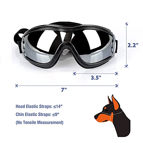NAMSAN Dog Goggles Medium to Large Dog UV Sunglasses Windproof Anti-Dust Antifog Pet Dog Glasses Outdoor Protection… - Image 6