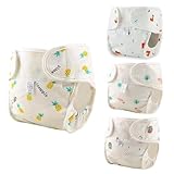 BABESIDE 4 PCS Baby Dolls Diapers Underwear for 17-24 Inch Reusable Doll Diapers Reborn Babys Doll Accessories Fits Baby Doll