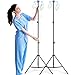 ITEFDTUTNE 2 Pack IV Pole Portable IV Pole with Drip Bag Stand, Foldable IV Pole Stand 29 to 79
