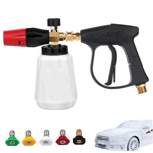 Pistolet en mousse de lave-auto pression d'angle connecteur rapide 1/4