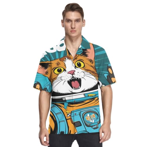 Chemise Hawaïenne Homme Idéale pour L'été Plage Style Cosmique