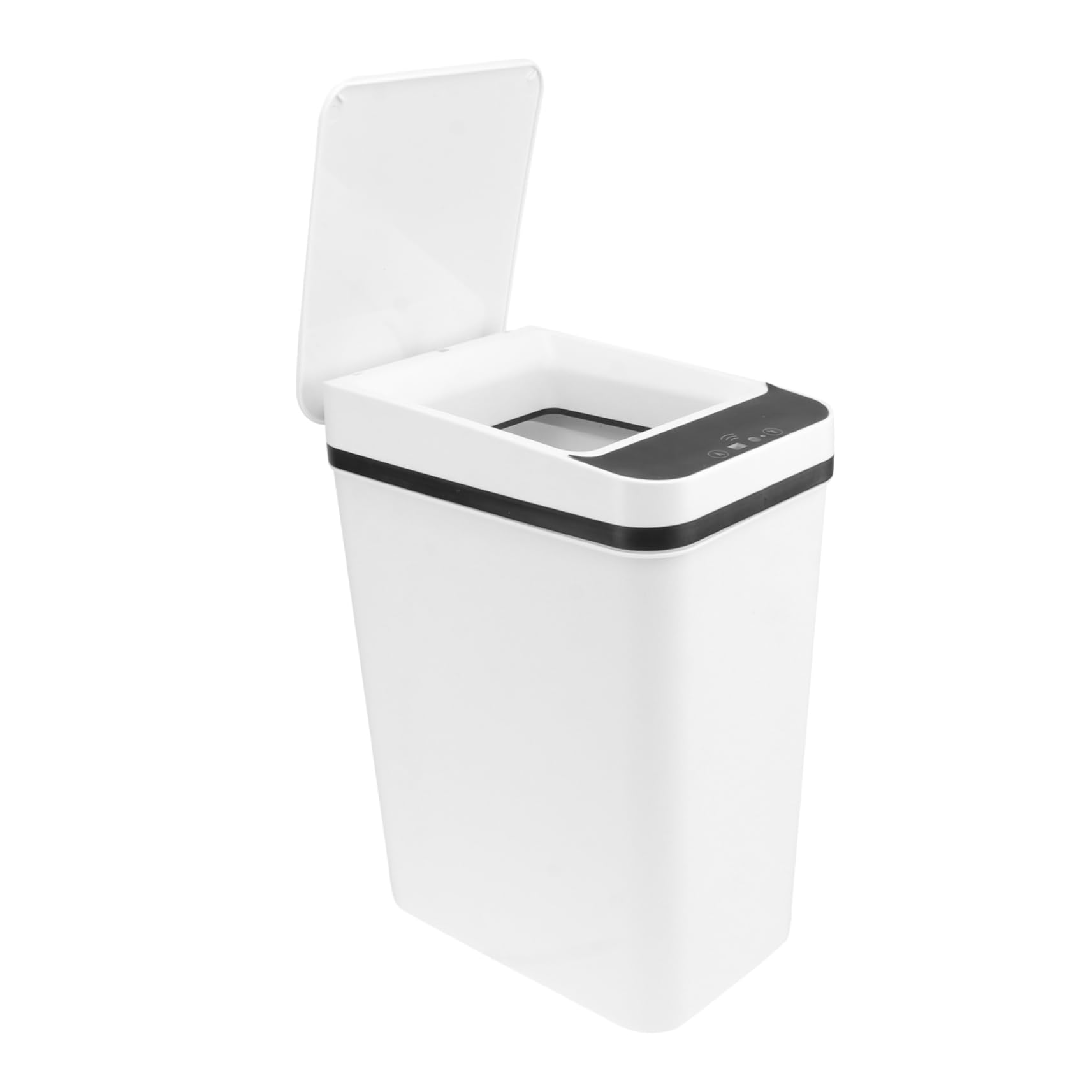 PRETYZOOM Home Garbage Can Automatic Lid Intelligent Waste Bin for Bathroom Modern Design Large Capacity No Battery