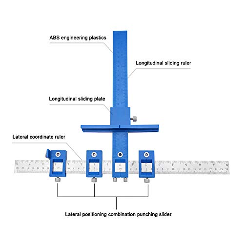Cabinet Hardware Jig Tool Drill Guide Cabinet Handle Jig Cabinet Handle Template Tool Cabinet Knob Template Tool Power Tool Accessory Jig Cabinet Jig For Handles And Pulls With Storage #TOP2