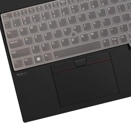Image of RAYA Silicone Keyboard Cover for Lenovo Thinkpad E16 Thinkpad L16 Thinkpad T16 (Gen2 /Gen3) Thinkpad P16 (Gen2 /Gen3) Keyboard Protector (Transparent)