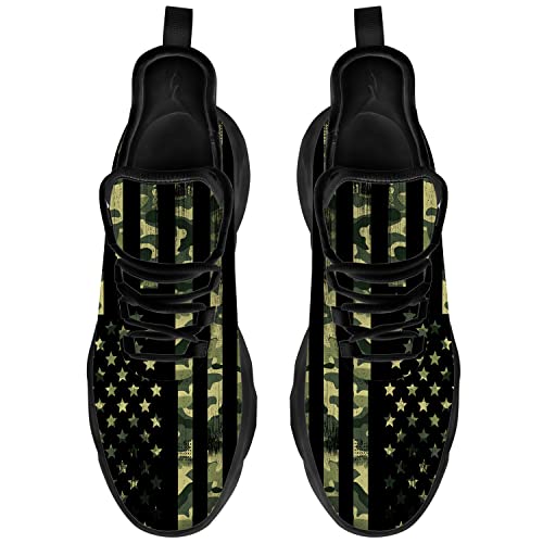 Ciadoon American Flag Shoes for Men Women Running Shoes Sport Walking Tennis Sneakers Athletic Shoes Gifts for Boy Girl4