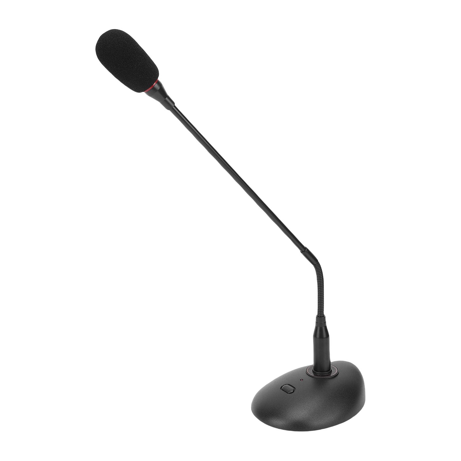 LICAEVEY Stacjonarny Przewodowy Mikrofon na Podium, Elastyczny Mikrofon Pojemnościowy na Gęsiej Szyi z podstawą z Filtrem Pop Standardowa 3-pinowa Męska Wtyczka XLR do Wykładów,