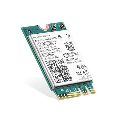 Módulo WiFi 6E M.2 AX210NGW para solucionar la latencia alta y caídas de señal en Windows