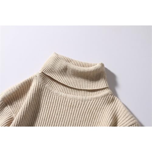 Maiyifu-GJ Men's Slim Fit Turtleneck Sweaters Long Sleeve Thermal Knitted Pullover Sweater Lightweight Casual Basic Tops4