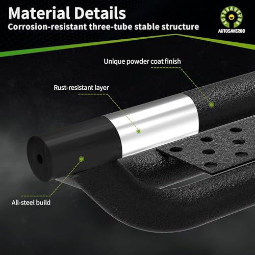 Estribos laterales compatibles con Tacoma Double Cab 2024-2026 miniatura 3