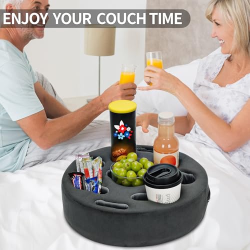 image for FDMGEL Couch Cup Holder Pillow - Sofa Drink Holder Buddy | Bed Buddy f