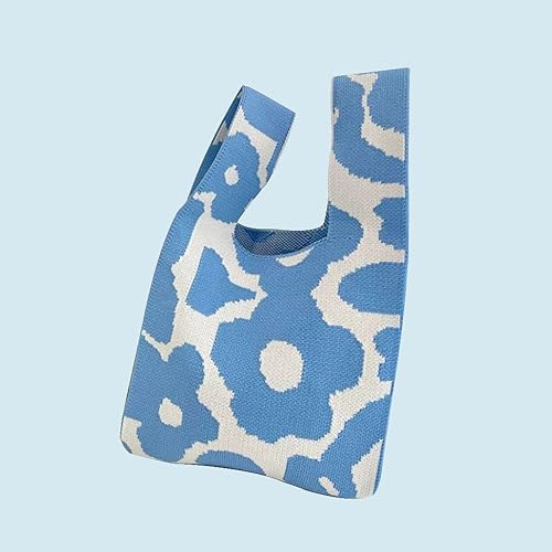 Bolso Tote tejido pequeño para mujer miniatura 3