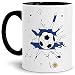 Produktbild Tassendruck Flaggen-Tasse Zum Fussball Uruguay Innen & Henkel Schwarz - Weltmeisterschaft/WM/Mug/Cup/Tor/Qualität Made in Germany