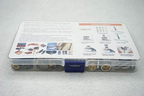 70 Sets 15Mm 5/8" Heavy Duty Snap Fasteners Kit, Metal Snaps For Leather Crafts Sewing Repair Clothing Button Kit With Snap Installation Tool #TOP6