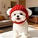 Yellow Dog Beanie, Dog Santa Hat for Dogs & Cats,Autumn/Winter Warm Windproof Knitted Pet Hats, Pet Winter Hat for Small Medium Large Dogs Cats