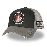 Von Dutch Casquette Homme & Femme Crew, Casquette Trucker, Ajustable et Authentique, Gris Taille TU