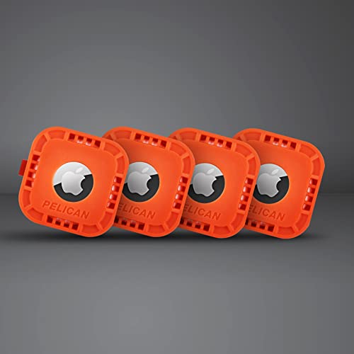 Pelican Protector 4-Pack AirTag Holder with 3M Adhesive Sticker - Orange - image 9