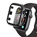 Produktbild Kompatibel mit Apple Watch 42mm Series 3/2/1 Hülle mit Displayschutz,Qianyou Kohlefaser Schutzhülle PC+Panzerglasfolie Vollschutz Hardcase HD Folie Bumper Tempered Glass Screen Protector