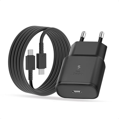 25W USB C Ladegerät Schnellladekabel Ladekabel für Samsung Galaxy S25 S24 S23 S22 S21 S20 fe S10 A56 A55 5g A54 A53 A52 A51 A35 A34 A33 A16 A15 A13, Schnellladegerät mit kabel 2M Netzteil Fast Charger 25W USB C Ladegerät Schnellladekabel Ladekabel für Samsung Galaxy S25 S24 S23 S22 S21 S20 fe S10 A56 A55 5g A54 A53 A52 A51 A35 A34 A33 A16 A15 A13, Schnellladegerät mit kabel 2M Netzteil Fast Charger