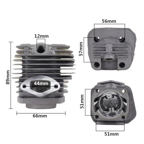 Kit cylindre et piston 58cc pour tronçonneuse et tondeuse à gazon - 3