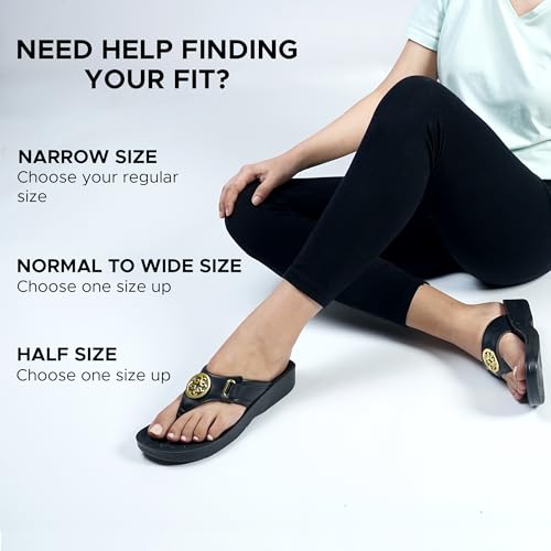 Image of AEROTHOTIC Arch Support Flip Flops for Women Comfortable Orthotic Stylish Sandal