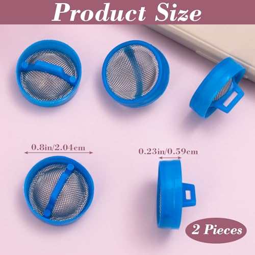 CustomyLife 2pcs Water Inlet Valve Filter for Washer, Washing Machine Water Filter Screen, Washer Part Replacement Repair Kit for Haier Automatic Washing Machine