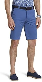 MEYER Men Pants B-Palma Cotton - Blue - Cotton Stretch Bermuda Shorts