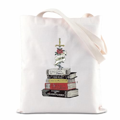 Sac fourre-tout Cour d'épines et de roses FOTAP en toile imprimée