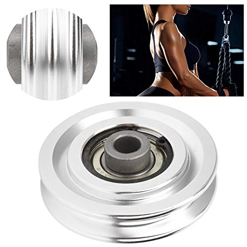 Alomejor Fitness Riemenscheibe 70 80mm Universal Lager Riemenscheibe Rad für Fitnessgeräte Fitnessgeräte Kabelmaschine Verschleißfestes Ersatzteil(70mm)