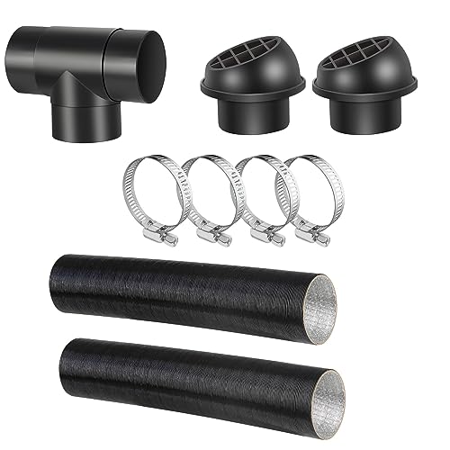 Dreafly Diametro 60mm Riscaldatore Diesel Tubo di condotta dell'Aria, Riscaldatore per Auto Tubo...