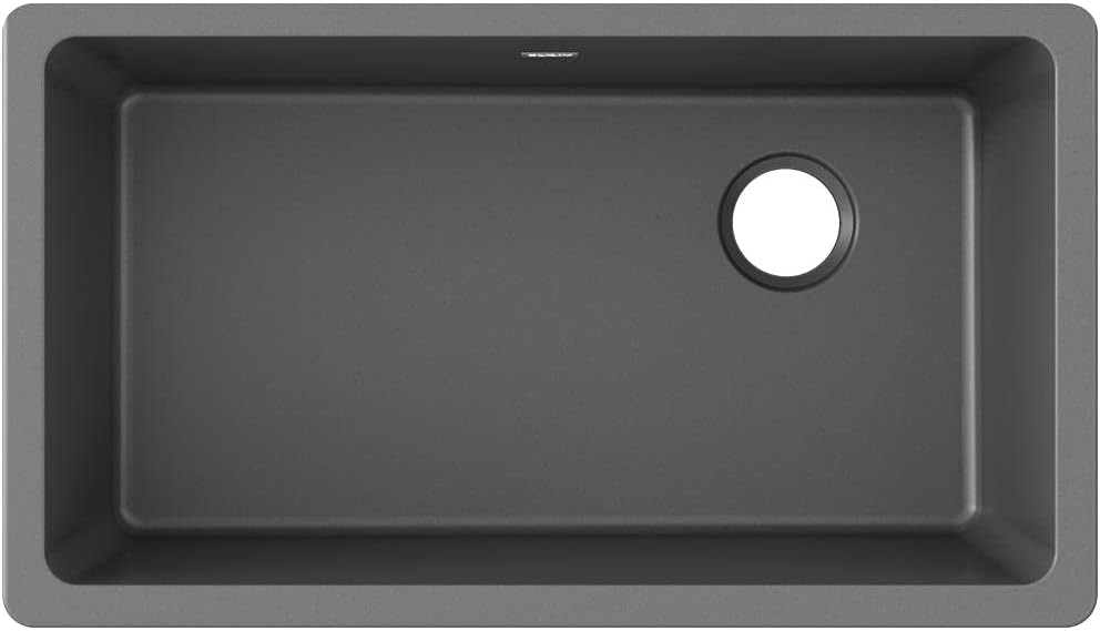 Elkay Quartz Classic ELGU13322GY0 Dusk Gray Single Bowl Undermount Sink