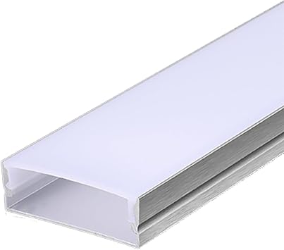 3.3ft/1M U-Shape LED Aluminum Channel System for LED Strip Light Installation, Borderless LED Diffuser Channel, 30mm*10mm borderless