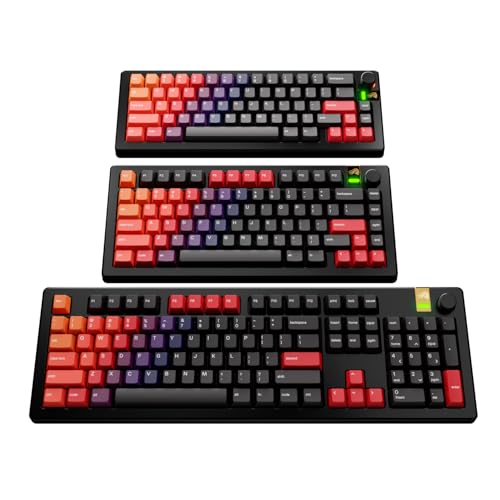 Image of GLORIOUS Gaming - GPBT Gradient Keycaps for Custom Mechanical Keyboards, No Fade Dye-Sublimated, Fits 100%, 75% 65% 60%, PBT Polymer, Fits ANSI & ISO, Supports Windows & macOS - Celestial Fire