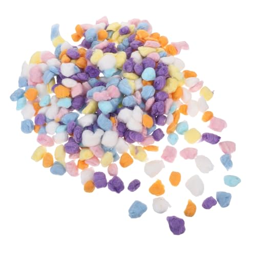 Pompons en coton multicolores boules douces et duveteuses bricolage DIY