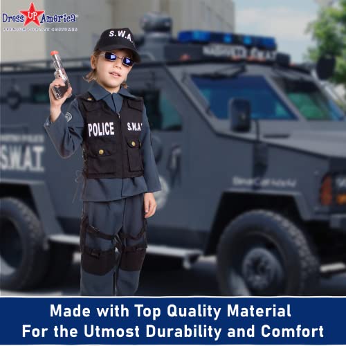 Dress Up America Kids Deluxe Swat Officer Costume