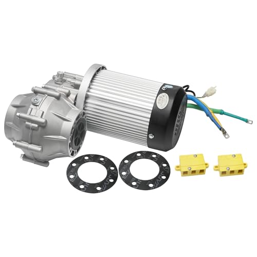 ICONSPORTSS 60V 2500W Brushless Motor with Differential Gearbox – High Torque (400N.m), 12:1 Gear Ratio, 5000RPM Rated Speed, for Electric Golf Cart, ATV, Go Kart, Buggy, and More