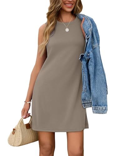 Sampeel Womens Dresses 2025 Casual Sundresses Summer Wrinkle Free Vacation Outfits Mini Dress S...