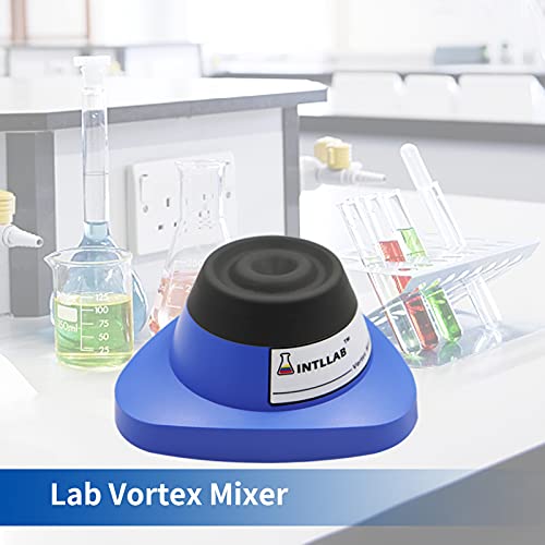 INTLLAB Vortex Mixer, Mini Vortex Mixer with Touch Function, Lab Vortex Mixer for Test Tubes