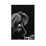 WQMP Serena Williams Leinwand-Poster, Wandkunst, 