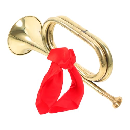 Abaodam Abaodam Corneta Trompeta de Latón Superficie Pulida, Instrumento de Viento Profesional para Principiantes, Cuerno Musical Actuaciones de Orquesta