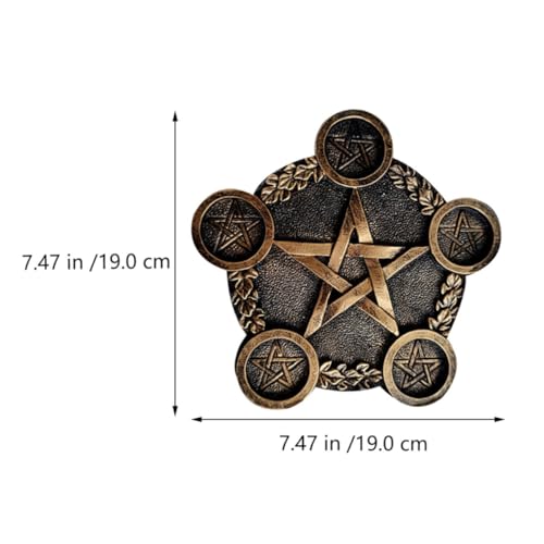 Bougeoir pentacle stable pour sécuriser vos bougies de rituel - 3