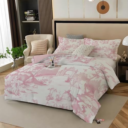Funda nórdica King reversible, ropa de cama estampada de alta calidad en microfibra cepillada 3