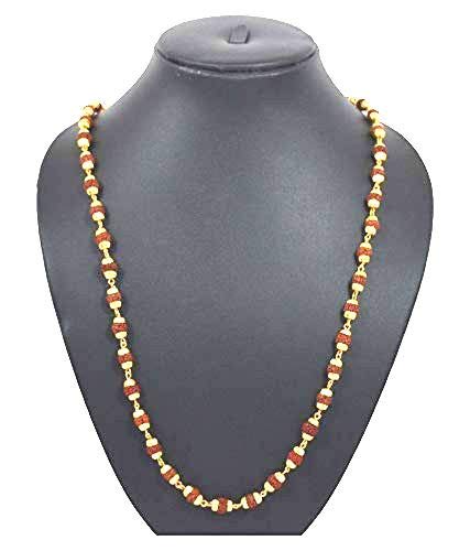 Image of Rudraksh Mala Gold Plated Rudraksh Mala Chain Long (Unisex)