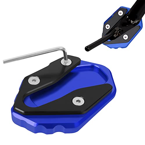 HAONEL Motorcycle Kickstand Extension Extender Replacement for Yamaha R3 yzf-R3 MT03 MT-03 2022 2023 UP CNC Aluminum Kickstand Foot Enlarger Pad